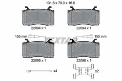 Set placute frana Textar 2209401