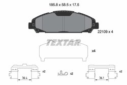 Set placute frana Textar 2210901