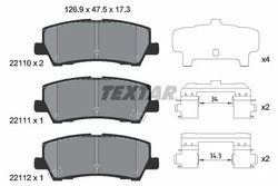 Set placute frana Textar 2211003