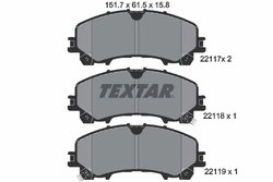 Set placute frana Textar 2211701