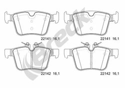 Set placute frana Breck 22141 00 554 00