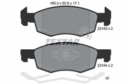 SET PLACUTE FRANA TEXTAR 2214301 - Compatibil cu OPEL, VAUXHALL