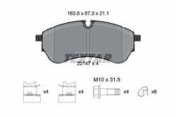 SET PLACUTE FRANA TEXTAR 2214701 - Compatibil cu MAN, VW