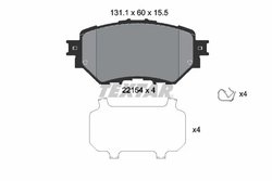 Set placute frana Textar 2215401