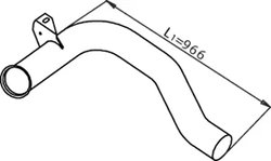 RACORD EVACUARE DINEX 22157 - Compatibil cu DAF