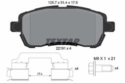 Set placute frana Textar 2219103