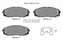 Set placute frana Textar 2221301