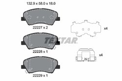 Set placute frana Textar 2222701