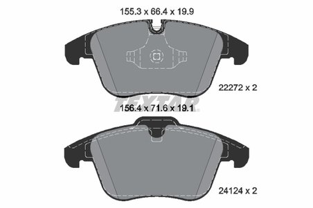 Set placute frana Textar 2227201