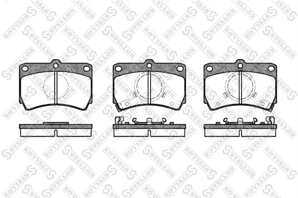 Set placute frana Stellox 223 012-SX