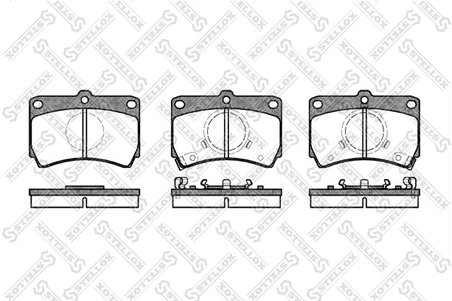 Set placute frana Stellox 223 012-SX