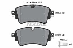 Set placute frana Textar 2230801