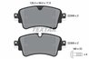 SET PLACUTE FRANA TEXTAR 2230801 - Compatibil cu AUDI, AUDI (FAW), VW