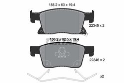 Set placute frana Textar 2234501