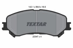 SET PLACUTE FRANA TEXTAR 2234701 - Compatibil cu RENAULT