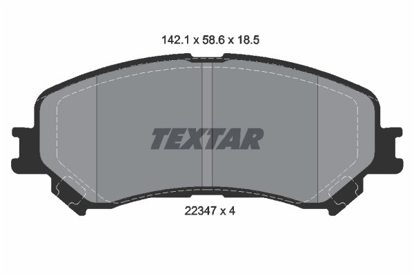Set placute frana Textar 2234701