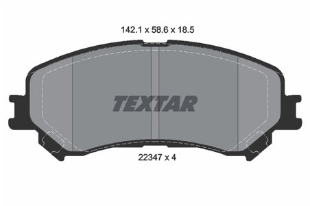 Set placute frana Textar 2234701