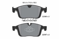 Set placute frana Textar 2238601