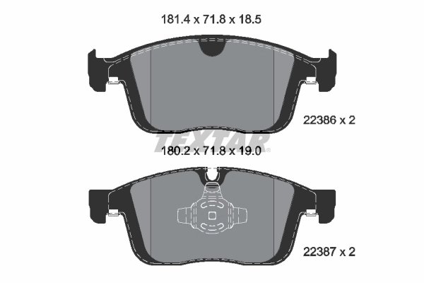 Set placute frana Textar 2238601