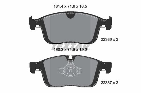 Set placute frana Textar 2238601
