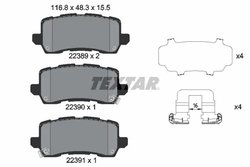 Set placute frana Textar 2238901
