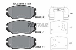 Set placute frana Textar 2239301