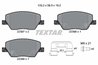 Set placute frana Textar 2239701