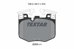 SET PLACUTE FRANA TEXTAR 2242501 - Compatibil cu ALPINA, BMW, TOYOTA