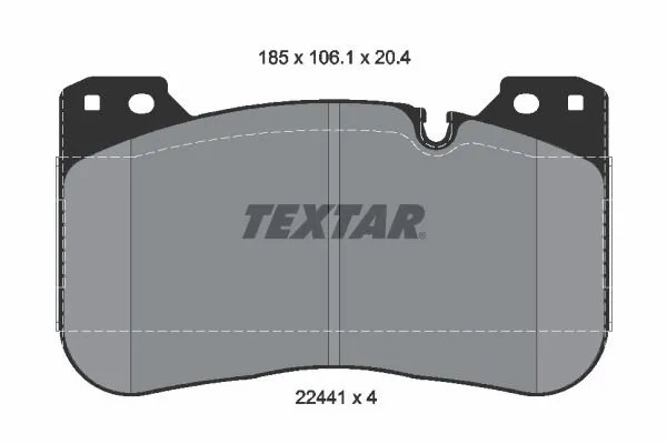 SET PLACUTE FRANA TEXTAR 2244101 - Compatibil cu BMW