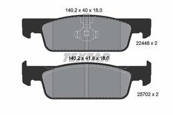 SET PLACUTE FRANA TEXTAR 2244801 - Compatibil cu DACIA, RENAULT