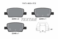 Set placute frana Textar 2246401