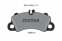 Set placute frana Textar 2246901