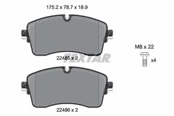 Set placute frana Textar 2248503