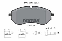 Set placute frana Textar 2249301