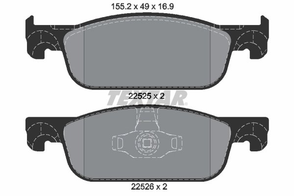 Set placute frana Textar 2252501