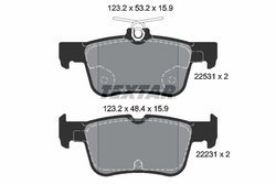 Set placute frana Textar 2253101