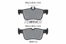 Set placute frana Textar 2253105