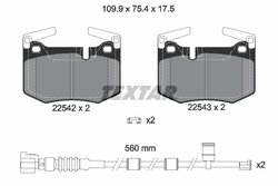 Set placute frana Textar 2254201