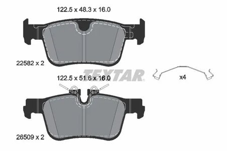 Set placute frana Textar 2258201