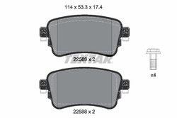 Set placute frana Textar 2258801