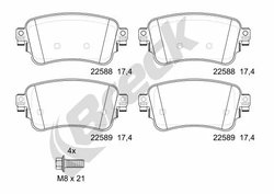 Set placute frana Breck 22588 00 703 00