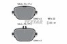 SET PLACUTE FRANA TEXTAR 2260201 - Compatibil cu MERCEDES-BENZ, MERCEDES-BENZ (BBDC)