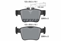 Set placute frana Textar 2260501
