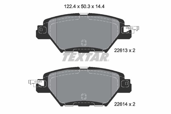 Set placute frana Textar 2261301