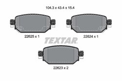 Set placute frana Textar 2262301