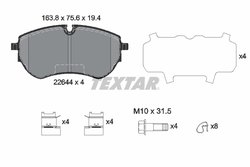 SET PLACUTE FRANA TEXTAR 2264401 - Compatibil cu VW