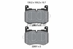 Set placute frana Textar 2265101