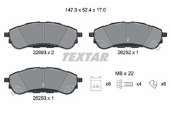 SET PLACUTE FRANA TEXTAR 2269301 - Compatibil cu FORD, FORD AUSTRALIA