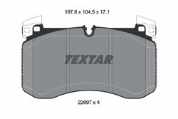 SET PLACUTE FRANA TEXTAR 2269701 - Compatibil cu MERCEDES-BENZ