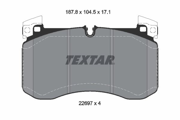 SET PLACUTE FRANA TEXTAR 2269701 - Compatibil cu MERCEDES-BENZ